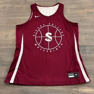 Nike Sierra College Wolverines Basketball Jersey Reversible Men's Size M Swoosh